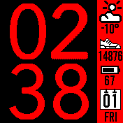 TimeStyle Red Black 12H Eng