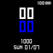 amazfit default modified  Blue °F