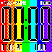 большие цифры радуга