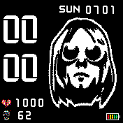 Kurt Cobain Face 24H/12H