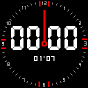 analog/digital red 12hr