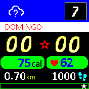 5+2 Semana del día con una estrella giratoria