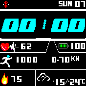 Clear Horizontal Watchface (UPDATED)