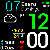Apple UI Amazfit Bip {12h-24h}