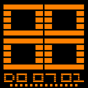 Block Style Orange Battery Mod 12/24h