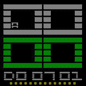 Block Style Gray Green 12h