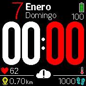 Rojo y negro Fecha con letras