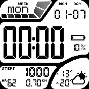 white casio type digital