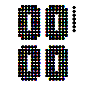 dots time, date, steps