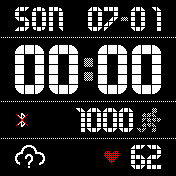 Pebble Crystal Fit Digital BW - EN GER 