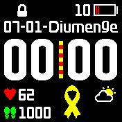 Llaç groc fons negre