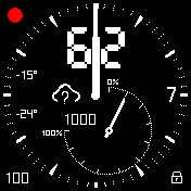 Analog black dark with big pulse 