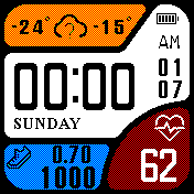 Modified colored casio