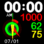 iWatch analog Digital two timezone