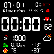 Digital Dark Colored - 24H DD/MM V6.3 FR