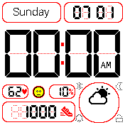 BIG CASIO EN White 12h