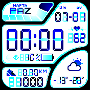 dijital hava durum simgeli Türkçe