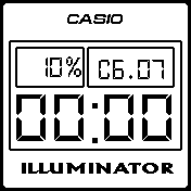 CASIO ILLUMINATOR WHITE INVERT