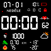 Digital Dark Colored - 24H DD/MM CZ V6.3