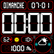 BIG CASIO FR BLACK RED