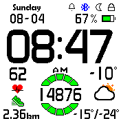 DIGITAL LIGHT v6.6.9.2 - GREEN - ENG (12H/24H/MMDD/DDMM)