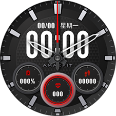 004 运动风下三盘双时钟