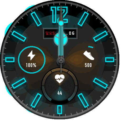 롤렉스 초침과 시안성 중심 RIO V1 입니다.