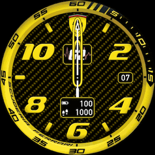 Remake by Kolomnych 002. Рабочая версия цифера Ferrari / Correct Ferrari watchface