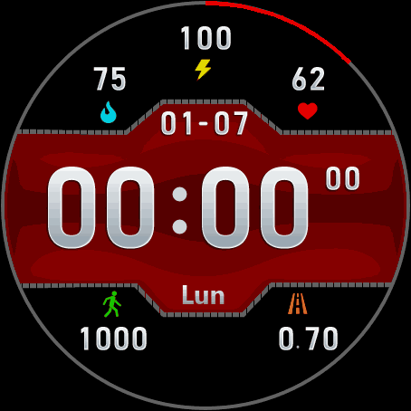 Digital iconos color Rojo