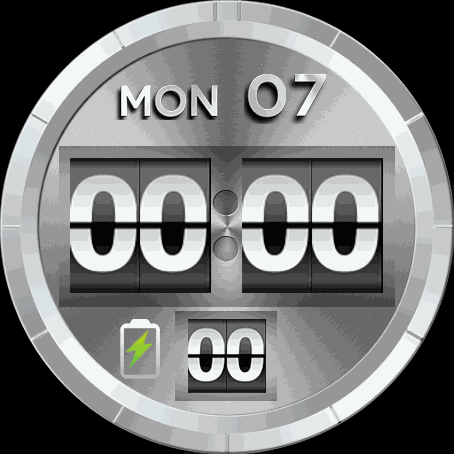 Flip watch face