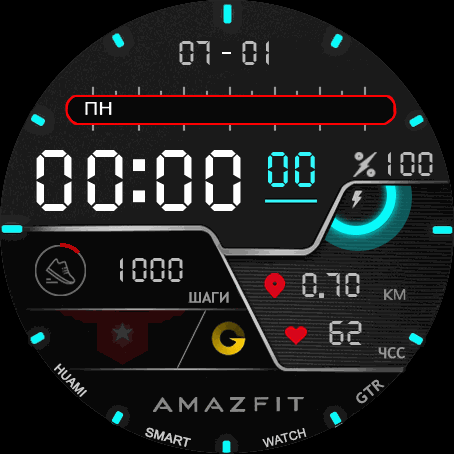 Remake by Kolomnych 001. Русская версия циферблата от Kodoku