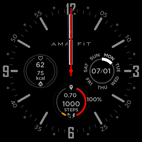 Marine Commander 'Amazfit' [White/Red/Orange/NoDigital]