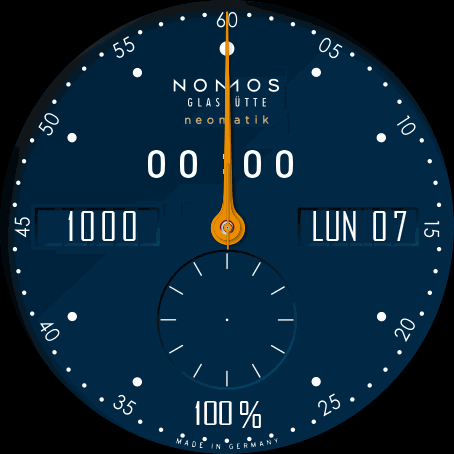 Based on NOMOS neomatik Blue  ITA/ENG