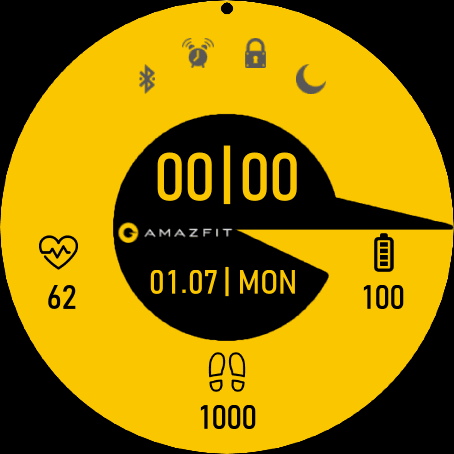 GTR Digital Amazfit Big Logo by Hall