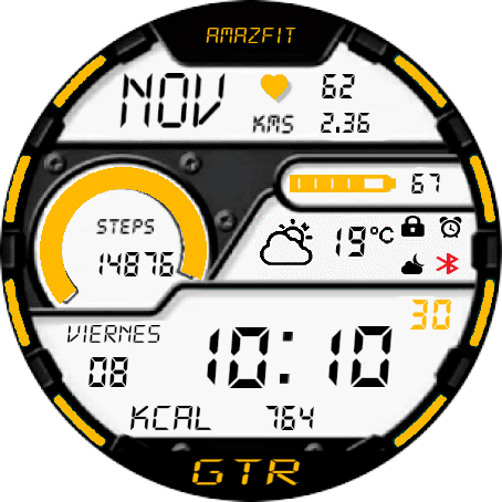 digital naranja 47mm