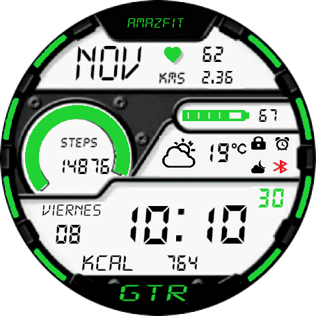 digital verde 47mm