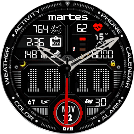 agujas completa 42mm