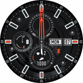 S Watch pure orange with pulse