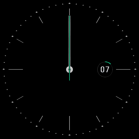 Teku watchface_black background without logo