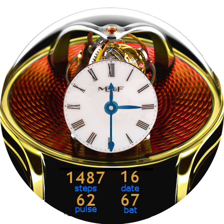 MB&F digital 3D dome Orange
