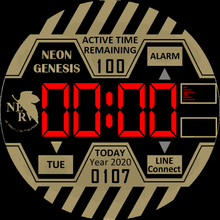 EVANGELION Watch Yellow version