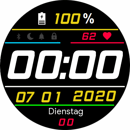 Digital Ziffernblatt