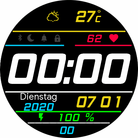 Digital Ziffernblatt