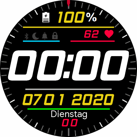 Digital Ziffernblatt