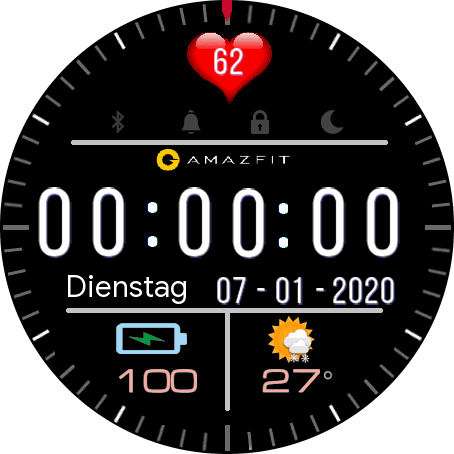 Digital Ziffernblatt