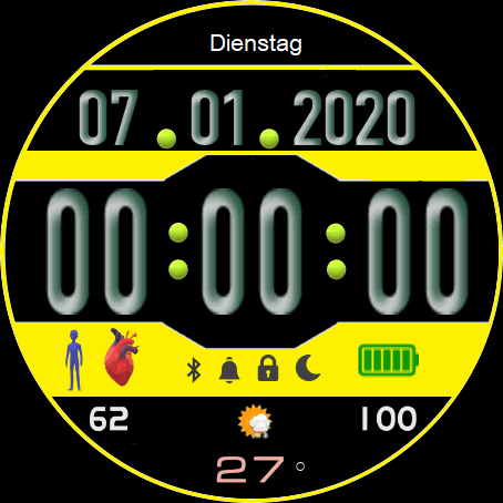 Digital Ziffernblatt