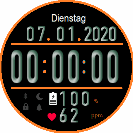 Digital Ziffernblatt