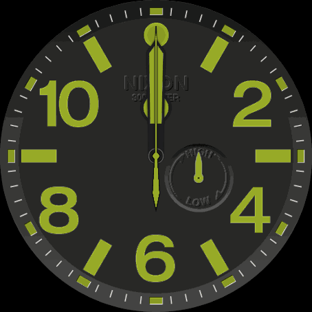 NIXON 51-30 Pu All Black/Lum