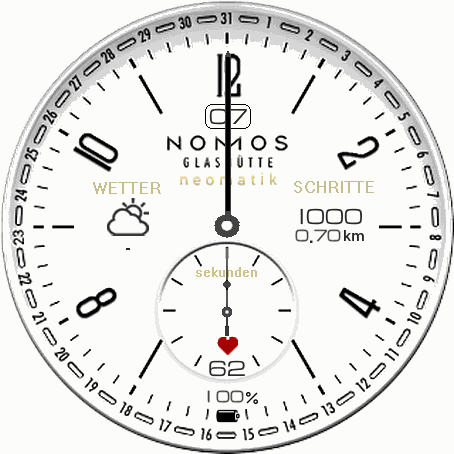Nomos Glasshüte Lookalike with Shortchuts