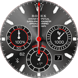 rolex_daytona steel and red